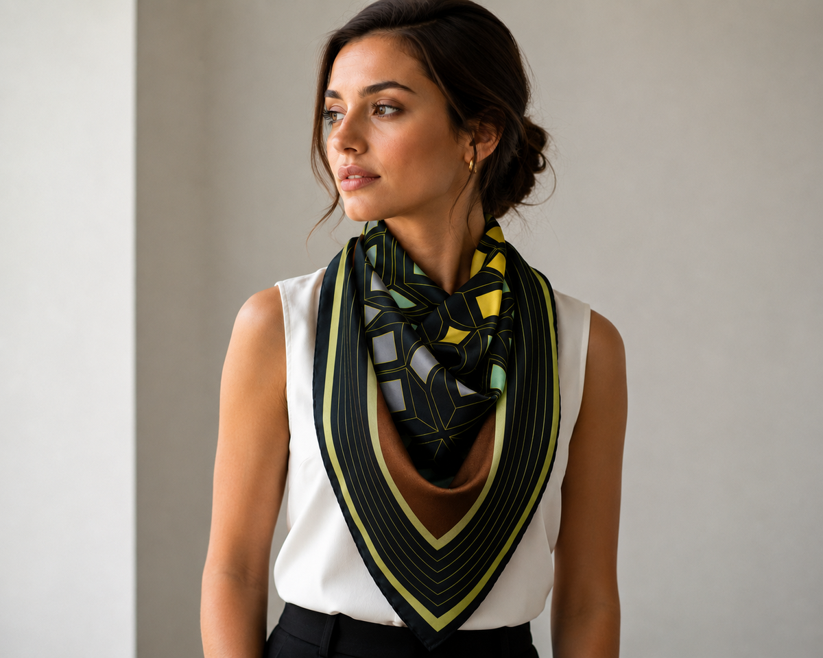 90 x 90cm Silk scarves