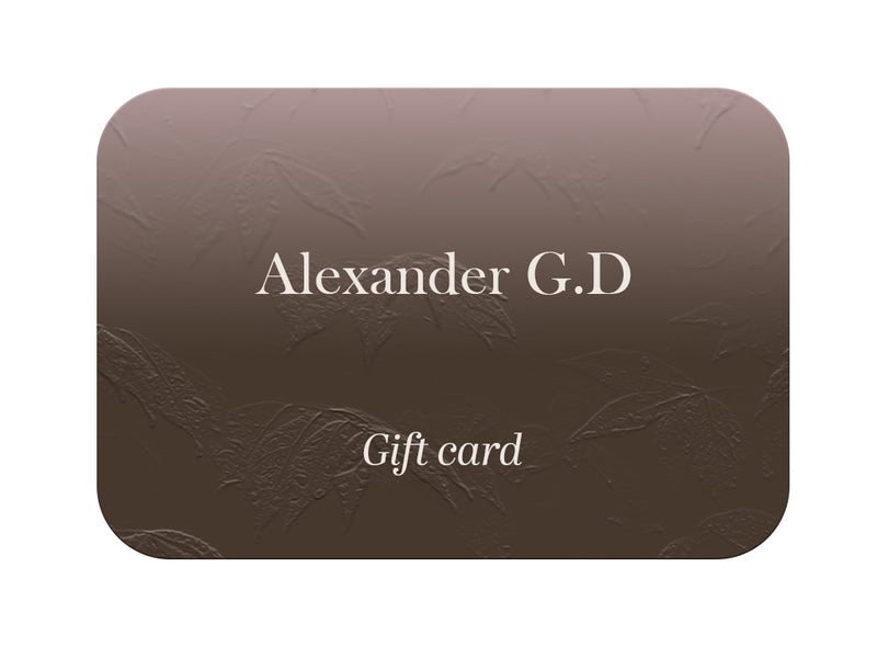 Alexander G.D Gift Card
