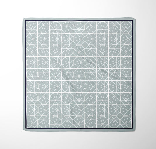 Geometric Light Green Scarf 48
