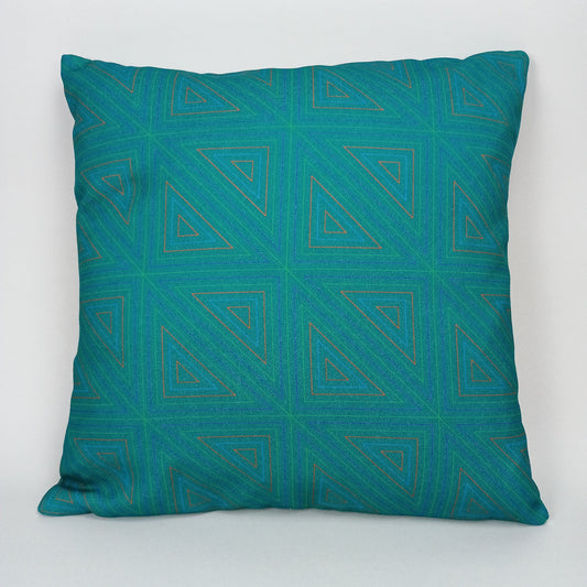 Green Traingles Cushion 40x40 