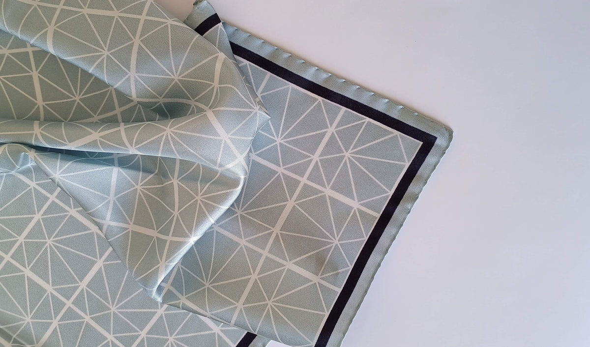 Geometric Light Green Scarf 48