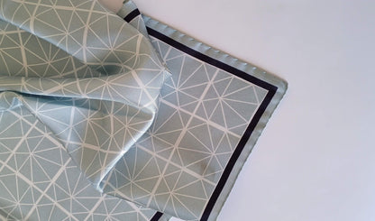 Geometric Light Green Scarf 48